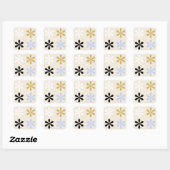 Sticker carré forme (Feuille)
