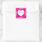 Sticker Carré Forme cardiaque (Sac)