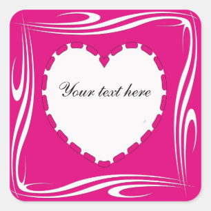 Sticker Carré Forme cardiaque