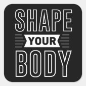 STICKER CARRÉ FORMER VOTRE CORPS (Devant)