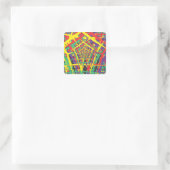 Sticker Carré Formes Abstraites (Sac)
