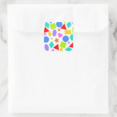 Sticker Carré Formes et couleurs (Sac)