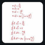 Sticker Carré Formule physique<br><div class="desc">J'adore la physique. Un must pour tous les physiciens, étudiants en physique, professeurs de physique et amateurs de physique. Un parfait équilibre entre les amateurs de physique et les nerds de physique. Bon pour les petits et les grands.</div>