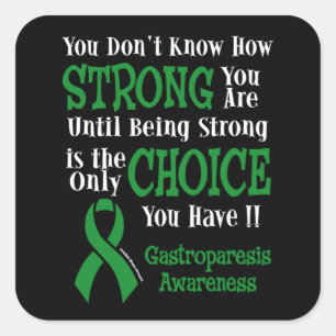 Sticker Carré Forte/Choix...Gastroparesis