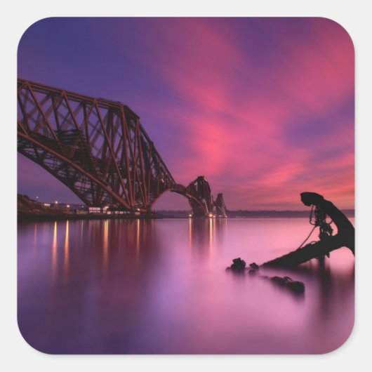 Sticker Carré Forth Rail Bridge | Scotland (Devant)