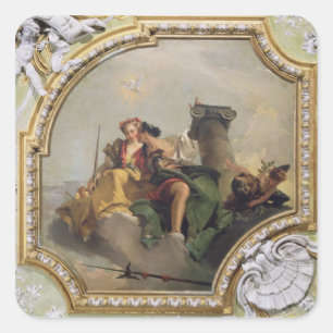 Sticker Carré Fortitude et Justice, from the Sala Capitolare