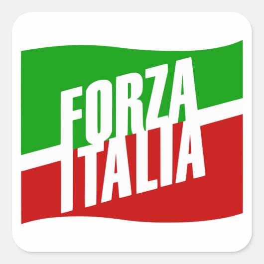 Sticker Carré Forza Italia (Devant)