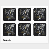 Sticker Carré Foudroyants* | Graphisme de groupe (Feuille)