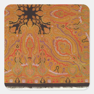 Sticker Carré Foulard de Cashmere, vers 1870-80