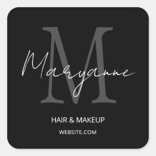 Sticker Carré Fournitures de petite entreprise personnalisées