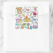 Sticker Carré Fournitures pour bébés (Sac)
