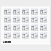 Sticker Carré Fours et divers appareils (Feuille)