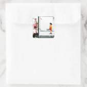 Sticker Carré Foverflowing tub (Sac)