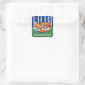 Sticker Carré fOX (Sac)