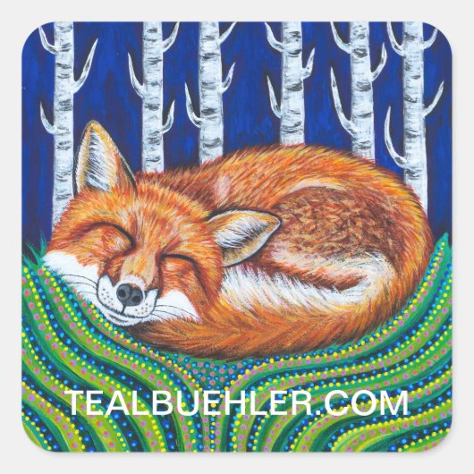Sticker Carré fOX (Devant)