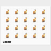 Sticker Carré Fox as Cook (Feuille)