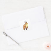 Sticker Carré Fox as Cook (Enveloppe)