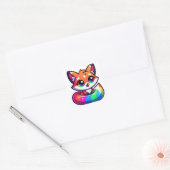 Sticker Carré fox cu (Enveloppe)
