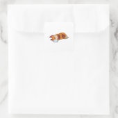 Sticker Carré Fox en train de pleurer (Sac)