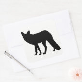 Sticker Carré Fox Silhouette (Enveloppe)
