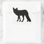 Sticker Carré Fox Silhouette (Sac)