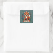 Sticker Carré Fox Tales Boho Woodland Animal (Sac)