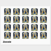 Sticker Carré Foxtrot par Moonlight (Feuille)