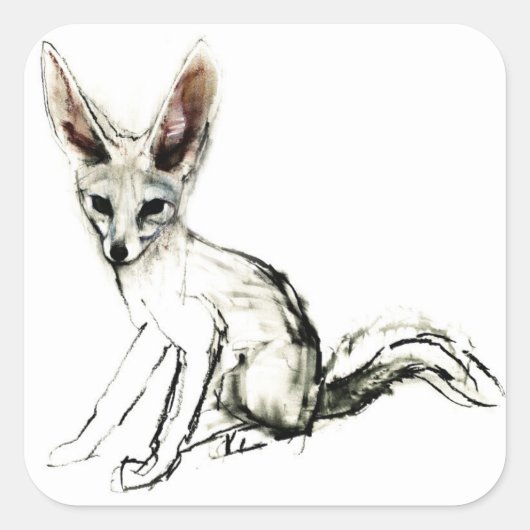 Sticker Carré Foxy (Devant)