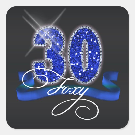 Sticker Carré Foxy Trente Étincelle ID191 (Devant)