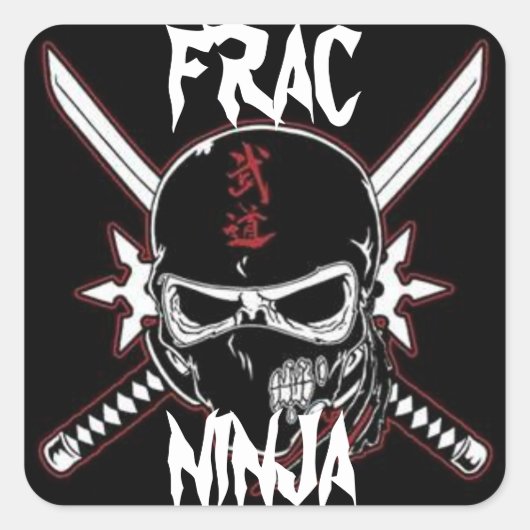 Sticker Carré Frac ninja (Devant)