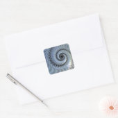 Sticker Carré Fractal Spiral Elegance (Enveloppe)