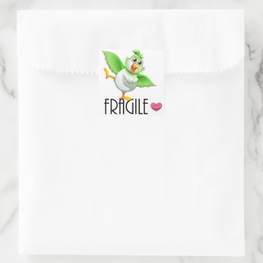 STICKER CARRÉ FRAGILE (Sac)