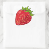 Sticker Carré Fraise (Sac)