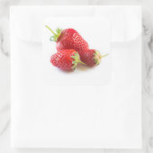 Sticker Carré Fraises (Sac)