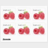 Sticker Carré Framboise (Feuille)