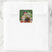 Sticker Carré Framboises (Sac)