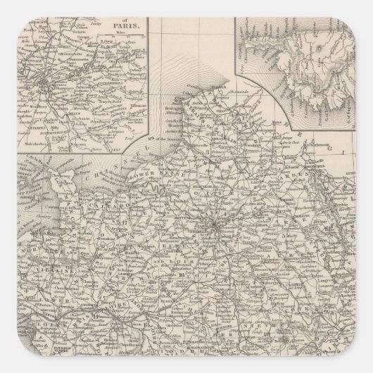 Sticker Carré France (Devant)