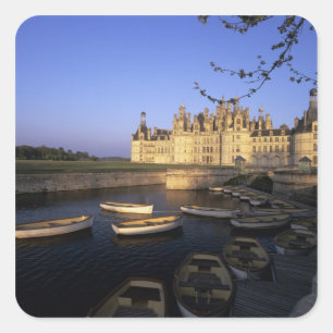Sticker Carré France, Centre, Loir et Cher, Château Chambord