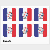 Sticker Carré France Soccer (Feuille)