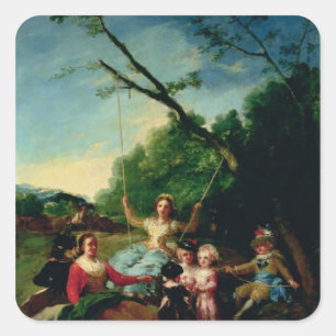 Sticker Carré Francisco Jose de Goya y Lucientes   l'oscillation