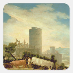 Sticker Carré Francisco Jose de Goya y Lucientes Transport