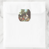 Sticker Carré Francois Boucher - Ils pensent au raisin (Sac)