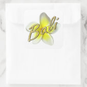 Sticker Carré Frangipani Blossom (Sac)