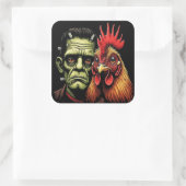 Sticker Carré "Frankenstein & Earl" Chessy Chicken Selfies (Sac)
