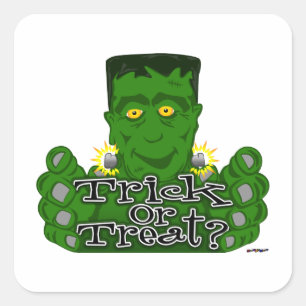 Sticker Carré Frankie Trick Ou Treat ?