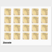Sticker Carré Franklin (Feuille)