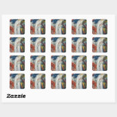 Sticker Carré Franz Marc Art (Feuille)