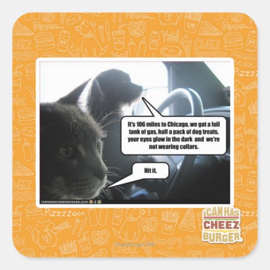 Sticker Carré Frappe-Le. (Devant)