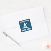 Sticker Carré Fraternité Du Télémark De Talon Libre Ski (Enveloppe)