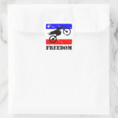 Sticker Carré Freedom Dirt-Bike FLAIR (Sac)
